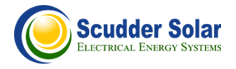 Scudder Solar white logo